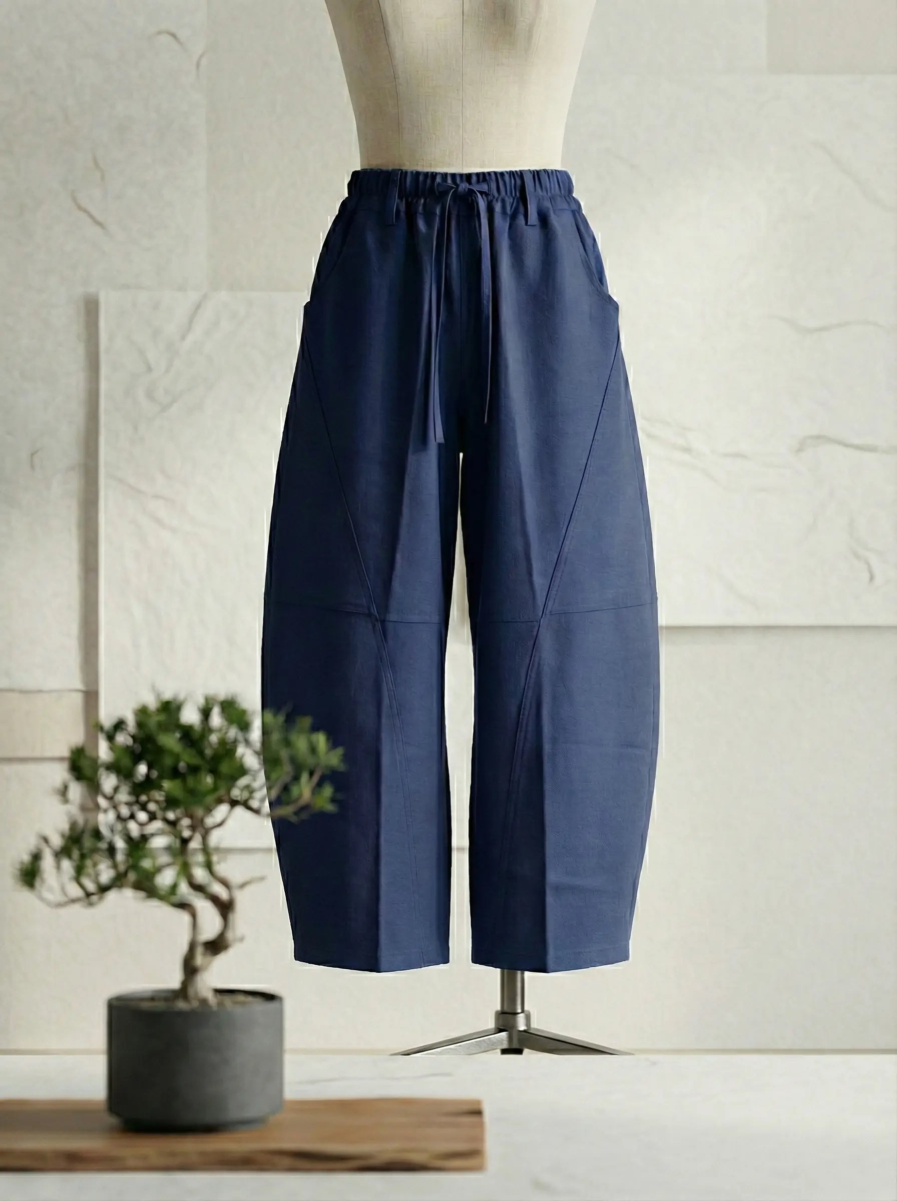 藍染 カーブパンツ｜コクーンシルエットの実用派｜藍染市場
